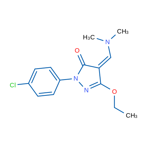 (4Z)-1-(4-Chlorophenyl)-4-[(dimethylamino)methylidene]-3-ethoxy-4,5-dihydro-1H-pyrazol-5-one 1g