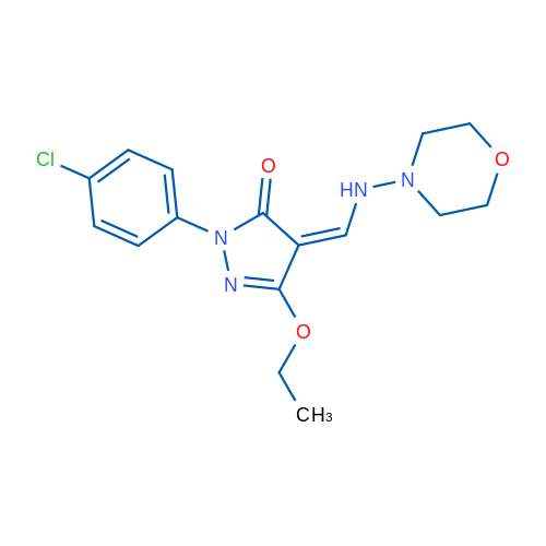 (4Z)-1-(4-Chlorophenyl)-3-ethoxy-4-{[(morpholin-4-yl)amino]methylidene}-4,5-dihydro-1H-pyrazol-5-one 1g