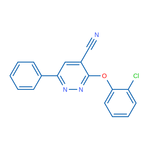 3-(2-Chlorophenoxy)-6-phenylpyridazine-4-carbonitrile 1g