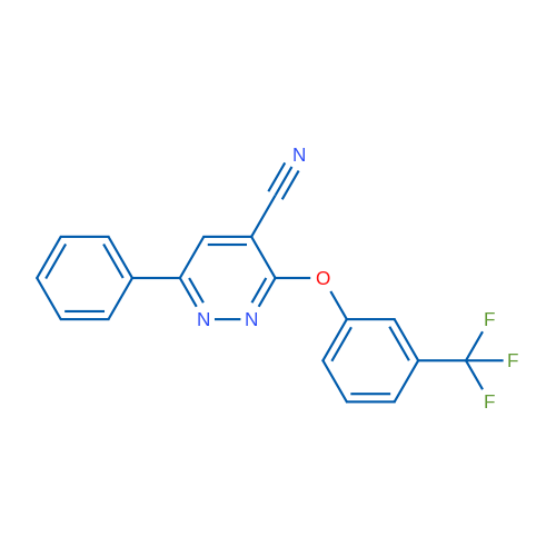 6-Phenyl-3-[3-(trifluoromethyl)phenoxy]pyridazine-4-carbonitrile 1g