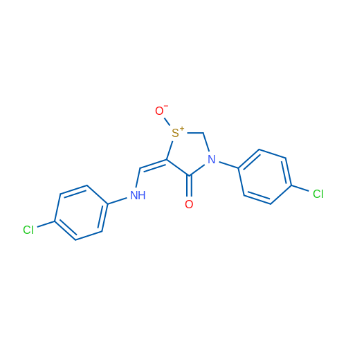 (5E)-3-(4-Chlorophenyl)-5-{[(4-chlorophenyl)amino]methylidene}-4-oxo-1,3-thiazolidin-1-ium-1-olate 1g