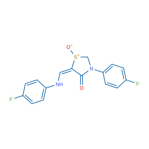 (5E)-3-(4-Fluorophenyl)-5-{[(4-fluorophenyl)amino]methylidene}-4-oxo-1,3-thiazolidin-1-ium-1-olate 1g