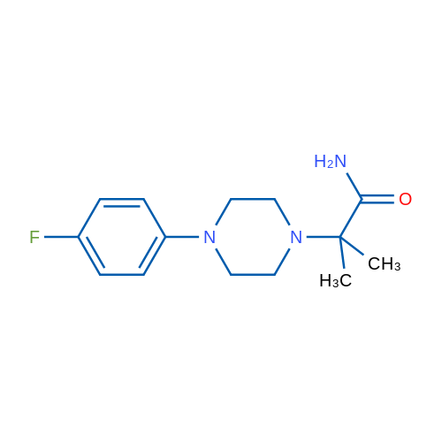 2-[4-(4-Fluorophenyl)piperazin-1-yl]-2-methylpropanamide 1g