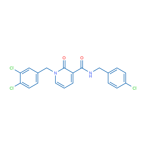 N-[(4-Chlorophenyl)methyl]-1-[(3,4-dichlorophenyl)methyl]-2-oxo-1,2-dihydropyridine-3-carboxamide 1g