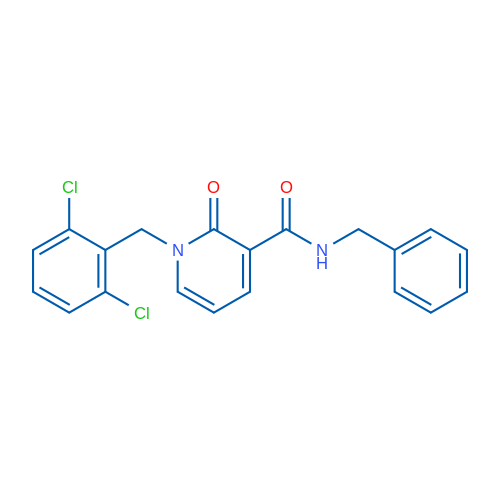 N-Benzyl-1-[(2,6-dichlorophenyl)methyl]-2-oxo-1,2-dihydropyridine-3-carboxamide 1g