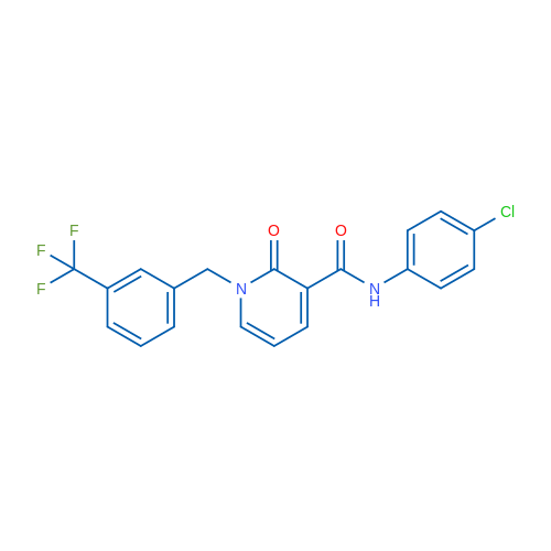 N-(4-Chlorophenyl)-2-oxo-1-{[3-(trifluoromethyl)phenyl]methyl}-1,2-dihydropyridine-3-carboxamide 1g