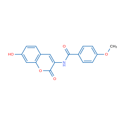 N-(7-Hydroxy-2-oxo-2H-chromen-3-yl)-4-methoxybenzamide 1g