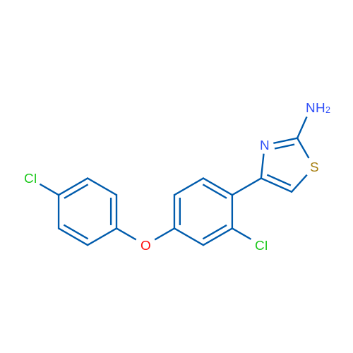 4-[2-Chloro-4-(4-chlorophenoxy)phenyl]-1,3-thiazol-2-amine 1g