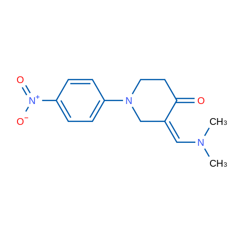 (3Z)-3-[(Dimethylamino)methylidene]-1-(4-nitrophenyl)piperidin-4-one 1g