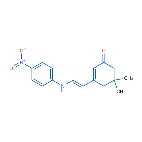 5,5-Dimethyl-3-[(E)-2-[(4-nitrophenyl)amino]ethenyl]cyclohex-2-en-1-one 1g