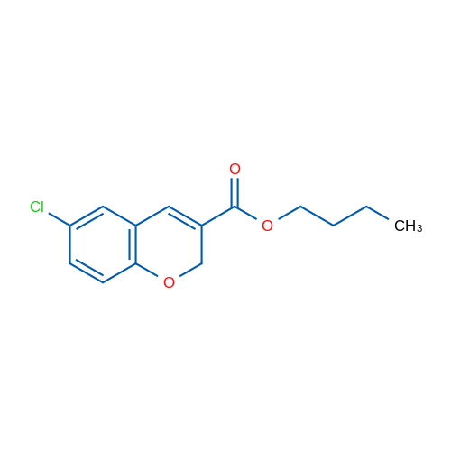 Butyl 6-chloro-2H-chromene-3-carboxylate 1g