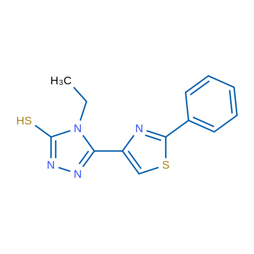 4-Ethyl-5-(2-phenyl-1,3-thiazol-4-yl)-4H-1,2,4-triazole-3-thiol 1g