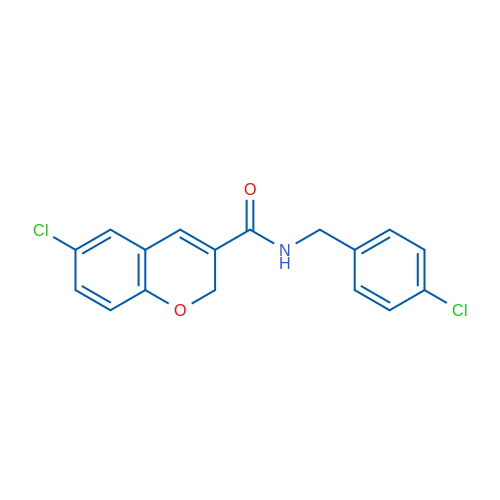 6-Chloro-N-[(4-chlorophenyl)methyl]-2H-chromene-3-carboxamide 1g