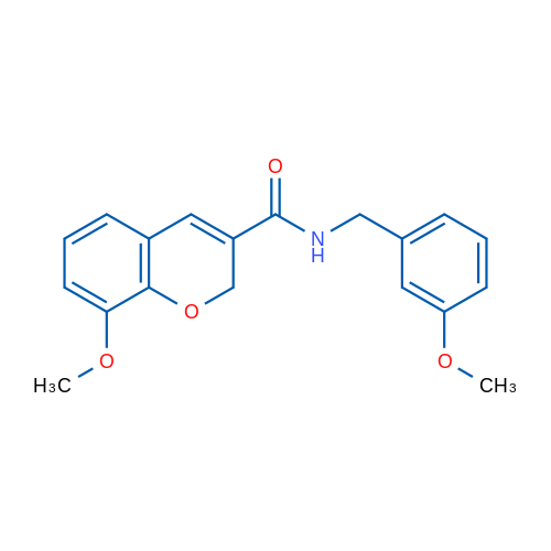 8-Methoxy-N-[(3-methoxyphenyl)methyl]-2H-chromene-3-carboxamide 1g