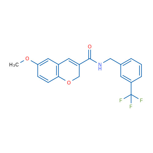 6-Methoxy-N-{[3-(trifluoromethyl)phenyl]methyl}-2H-chromene-3-carboxamide 1g