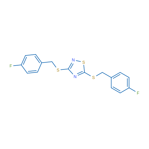 Bis({[(4-fluorophenyl)methyl]sulfanyl})-1,2,4-thiadiazole 1g
