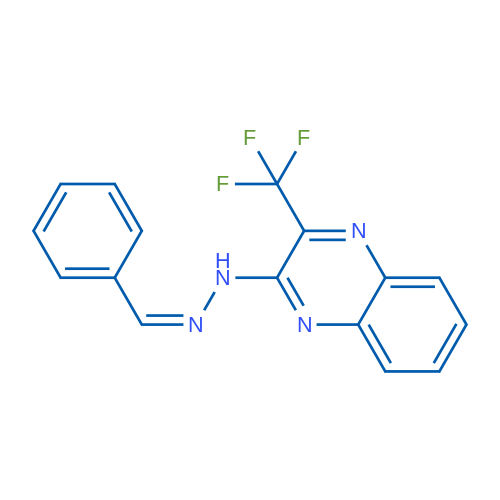 2-[(Z)-2-(Phenylmethylidene)hydrazin-1-yl]-3-(trifluoromethyl)quinoxaline 1g