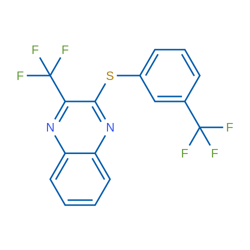 2-(Trifluoromethyl)-3-{[3-(trifluoromethyl)phenyl]sulfanyl}quinoxaline 1g