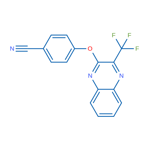 4-{[3-(trifluoromethyl)quinoxalin-2-yl]oxy}benzonitrile 1g