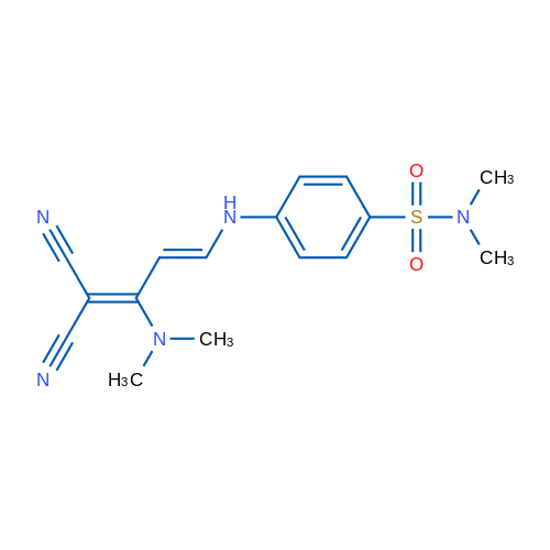 4-{[(1E)-4,4-dicyano-3-(dimethylamino)buta-1,3-dien-1-yl]amino}-N,N-dimethylbenzene-1-sulfonamide 1g