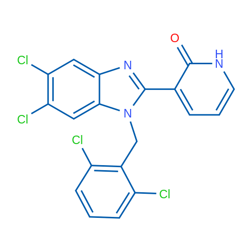 3-{5,6-dichloro-1-[(2,6-dichlorophenyl)methyl]-1H-1,3-benzodiazol-2-yl}-1,2-dihydropyridin-2-one 1g