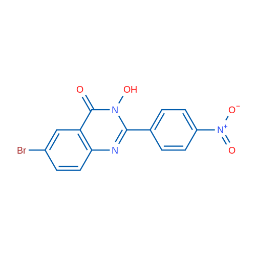 6-Bromo-3-hydroxy-2-(4-nitrophenyl)-3,4-dihydroquinazolin-4-one 1g