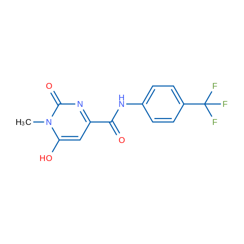 6-Hydroxy-1-methyl-2-oxo-N-[4-(trifluoromethyl)phenyl]-1,2-dihydropyrimidine-4-carboxamide 1g