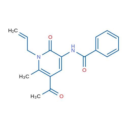 N-[5-Acetyl-6-methyl-2-oxo-1-(prop-2-en-1-yl)-1,2-dihydropyridin-3-yl]benzamide 1g