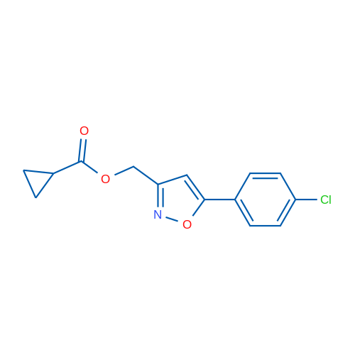 [5-(4-Chlorophenyl)-1,2-oxazol-3-yl]methyl cyclopropanecarboxylate 1g