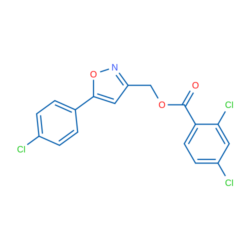 [5-(4-Chlorophenyl)-1,2-oxazol-3-yl]methyl 2,4-dichlorobenzoate 1g