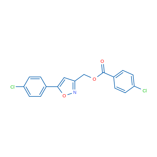 [5-(4-Chlorophenyl)-1,2-oxazol-3-yl]methyl 4-chlorobenzoate 1g
