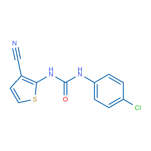 1-(4-Chlorophenyl)-3-(3-cyanothiophen-2-yl)urea 1g