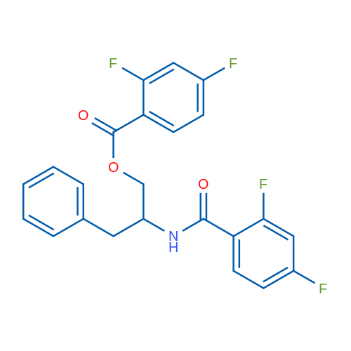 2-[(2,4-Difluorophenyl)formamido]-3-phenylpropyl 2,4-difluorobenzoate 1g