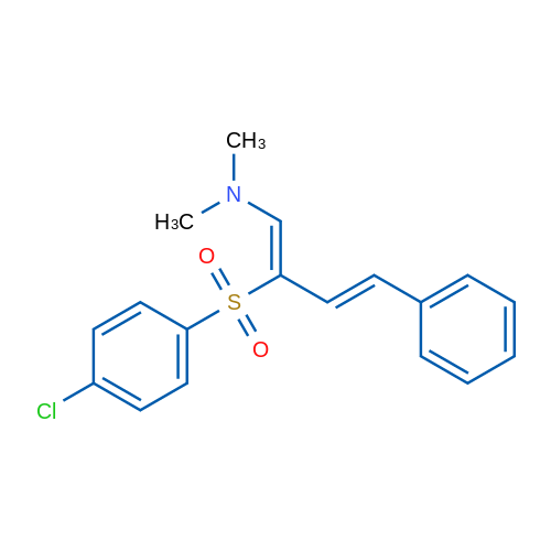 [(1Z,3E)-2-(4-Chlorobenzenesulfonyl)-4-phenylbuta-1,3-dien-1-yl]dimethylamine 1g