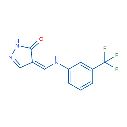 4-({[3-(trifluoromethyl)phenyl]amino}methylidene)-4,5-dihydro-1H-pyrazol-5-one 1g