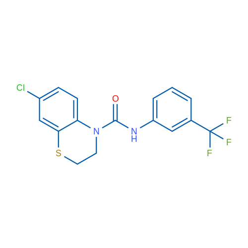 7-Chloro-N-[3-(trifluoromethyl)phenyl]-3,4-dihydro-2H-1,4-benzothiazine-4-carboxamide 1g
