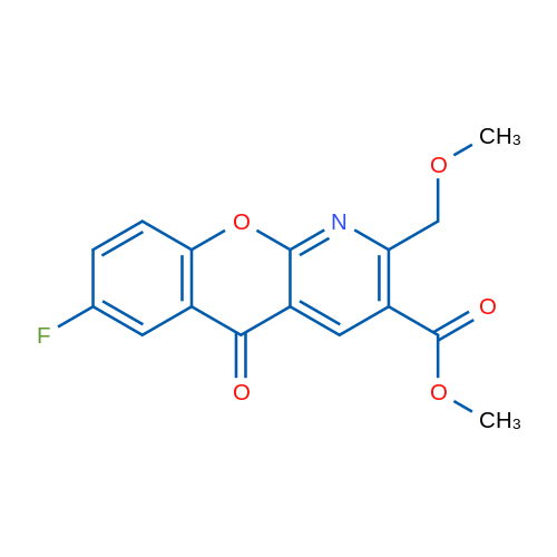 Methyl 7-fluoro-2-(methoxymethyl)-5-oxo-5H-chromeno[2,3-b]pyridine-3-carboxylate 1g