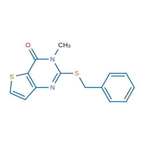 2-(Benzylsulfanyl)-3-methyl-3H,4H-thieno[3,2-d]pyrimidin-4-one 1g
