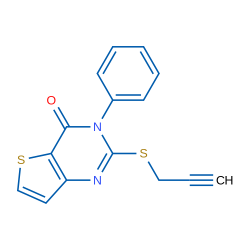 3-Phenyl-2-(prop-2-yn-1-ylsulfanyl)-3H,4H-thieno[3,2-d]pyrimidin-4-one 1g