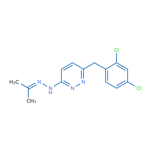 3-[(2,4-Dichlorophenyl)methyl]-6-[2-(propan-2-ylidene)hydrazin-1-yl]pyridazine 1g