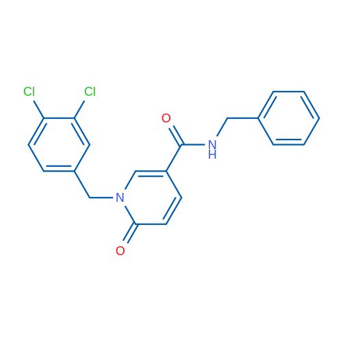 N-Benzyl-1-[(3,4-dichlorophenyl)methyl]-6-oxo-1,6-dihydropyridine-3-carboxamide 1g