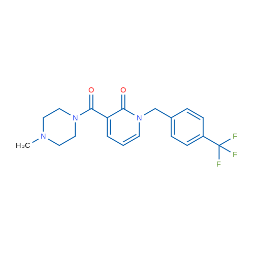 3-(4-Methylpiperazine-1-carbonyl)-1-{[4-(trifluoromethyl)phenyl]methyl}-1,2-dihydropyridin-2-one 1g