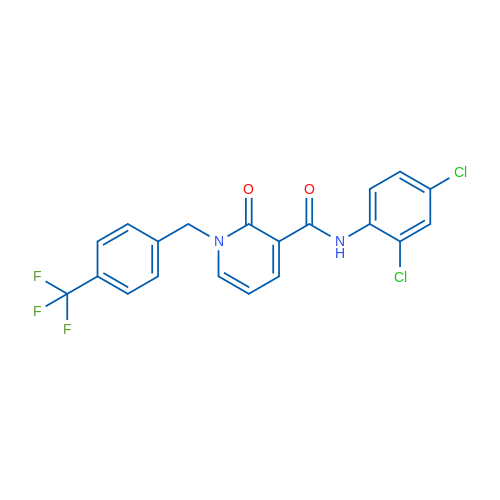 N-(2,4-Dichlorophenyl)-2-oxo-1-{[4-(trifluoromethyl)phenyl]methyl}-1,2-dihydropyridine-3-carboxamide 1g