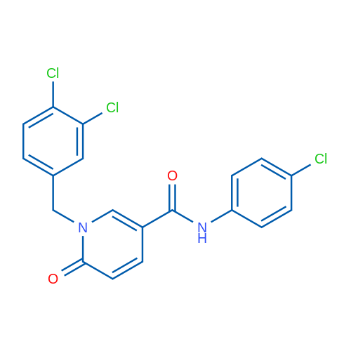 N-(4-Chlorophenyl)-1-[(3,4-dichlorophenyl)methyl]-6-oxo-1,6-dihydropyridine-3-carboxamide 1g