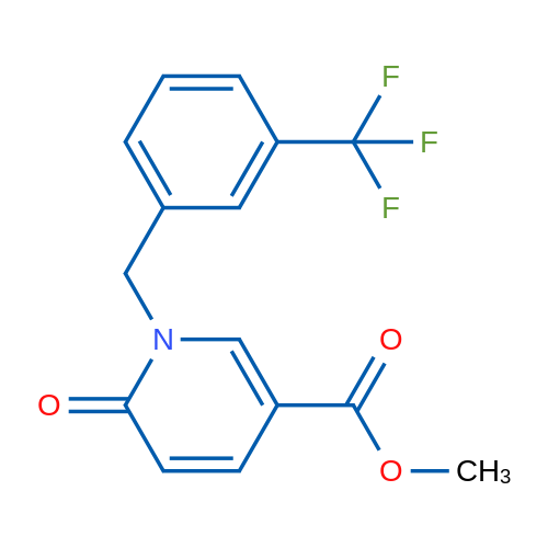 Methyl 6-oxo-1-{[3-(trifluoromethyl)phenyl]methyl}-1,6-dihydropyridine-3-carboxylate 1g