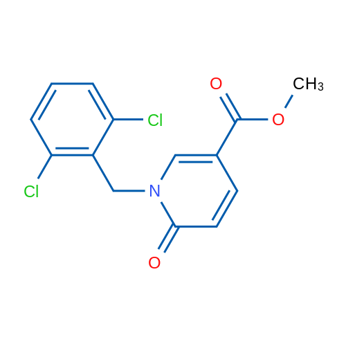Methyl 1-[(2,6-dichlorophenyl)methyl]-6-oxo-1,6-dihydropyridine-3-carboxylate 1g