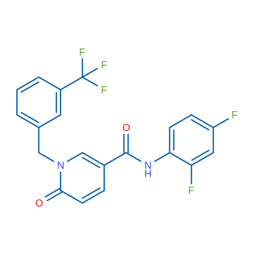 N-(2,4-Difluorophenyl)-6-oxo-1-{[3-(trifluoromethyl)phenyl]methyl}-1,6-dihydropyridine-3-carboxamide 1g