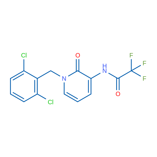 N-{1-[(2,6-dichlorophenyl)methyl]-2-oxo-1,2-dihydropyridin-3-yl}-2,2,2-trifluoroacetamide 1g