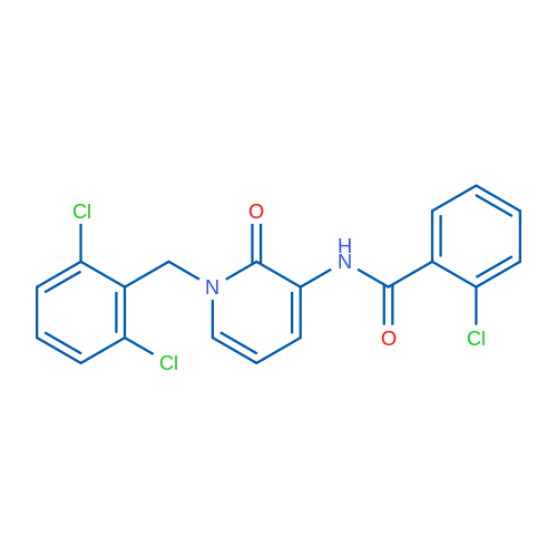 2-Chloro-N-{1-[(2,6-dichlorophenyl)methyl]-2-oxo-1,2-dihydropyridin-3-yl}benzamide 1g