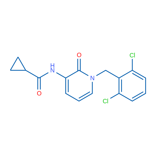 N-{1-[(2,6-dichlorophenyl)methyl]-2-oxo-1,2-dihydropyridin-3-yl}cyclopropanecarboxamide 1g